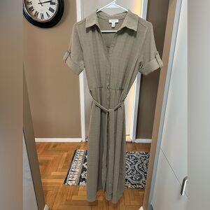 Button-up maxi dress